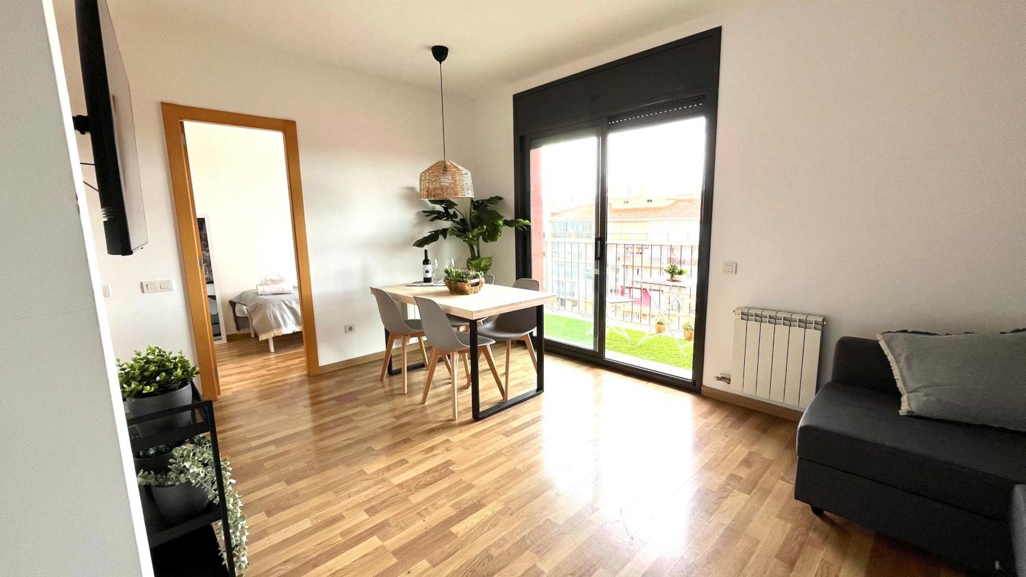 Apartamento Con Terraza By Prestigi Terrassa Exterior foto